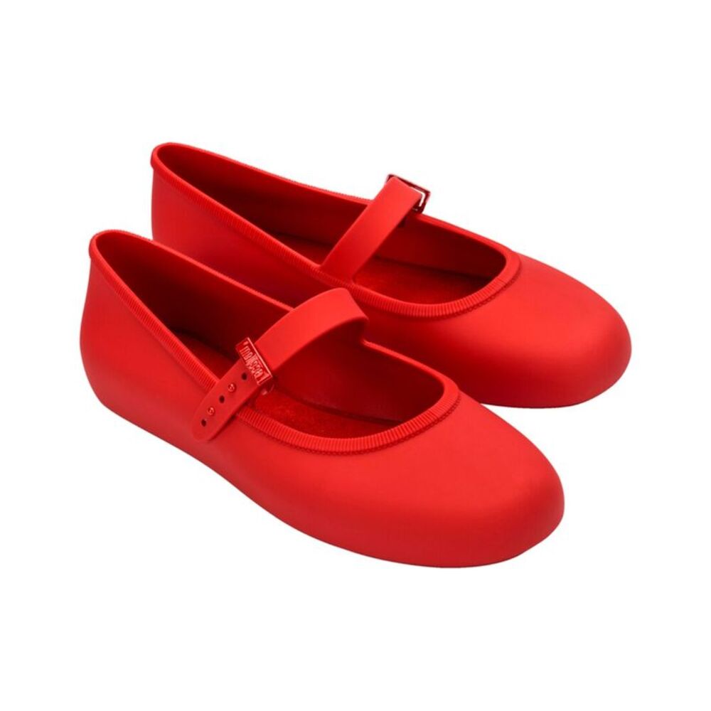Melissa Shoes Soft Ballerina Flat, Red